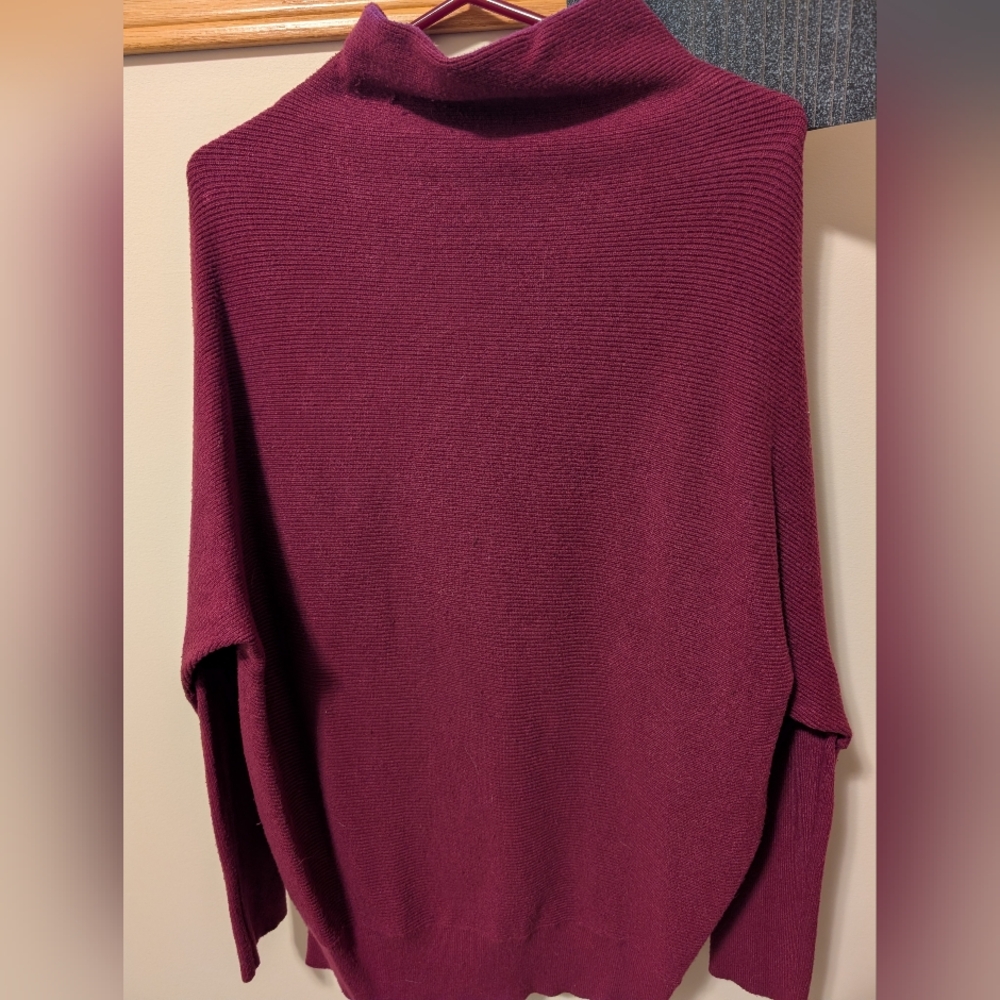 Elegant Burgundy Women's Sweater